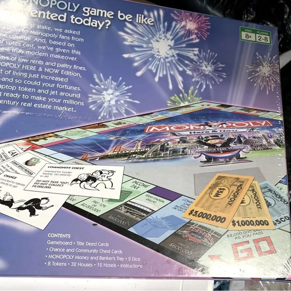 NWT Monopoly Here & Now Edition Board Game Sealed Parker Brothers 2006